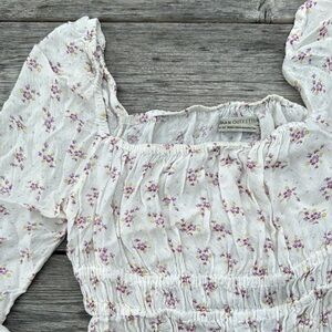 FLORAL PEASANT BLOUSE